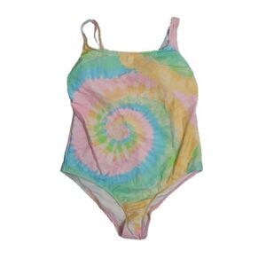 NEW STONEY CLOVER LN swimsuit‎ tie dye printed cheeky high leg one piece 18W